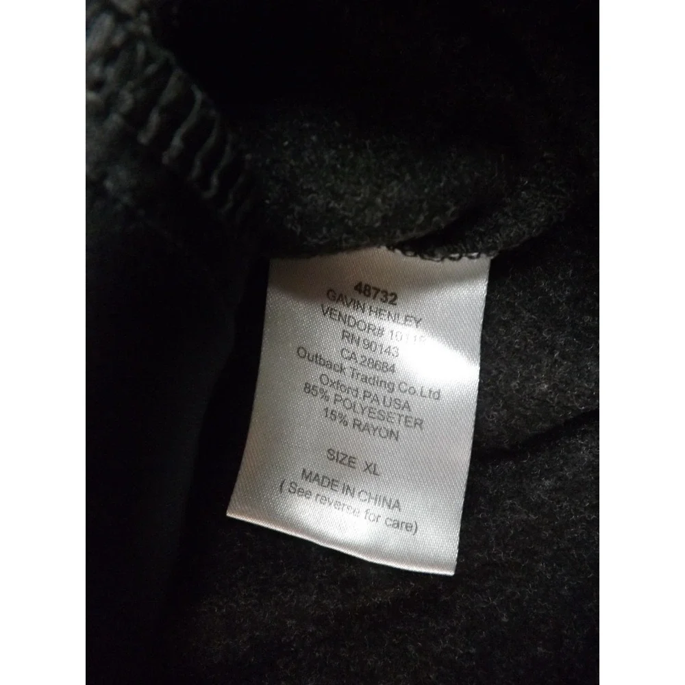 Outback Trading Co‎ Gavin Henley Pullover Sweater Men's  Size  XL Charcoal Gray